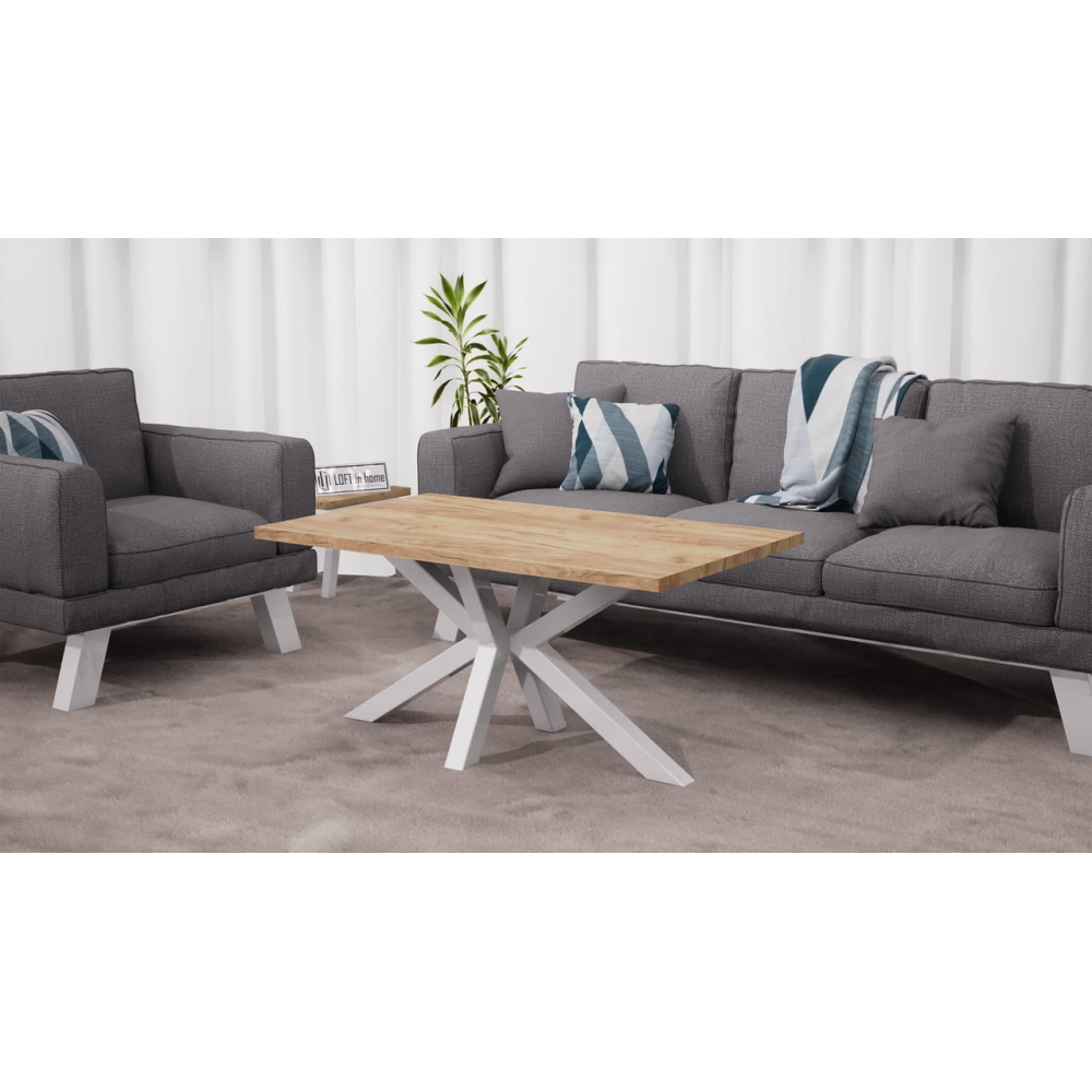 Stolik kawowy Barcelona - Lity Dąb LOFT - obrazek 4