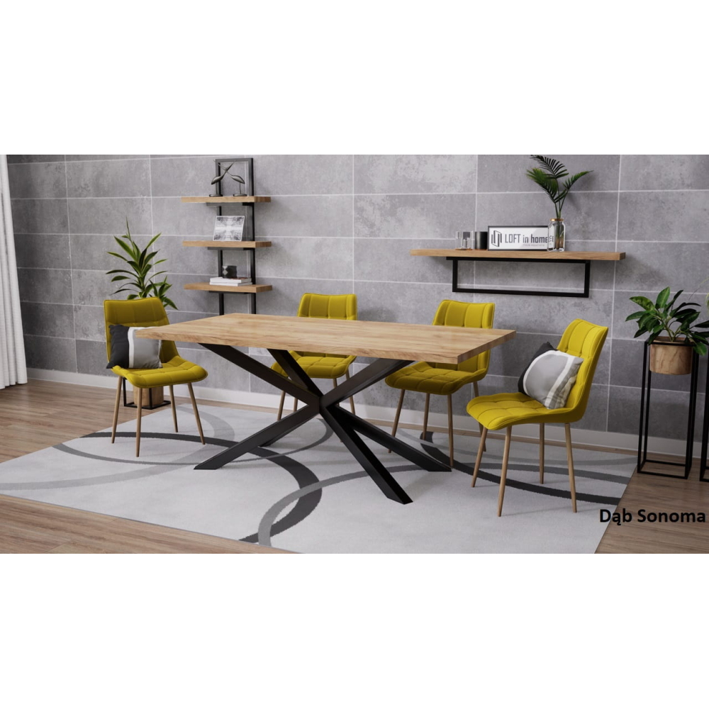 Stół loftowy TOKIO blat laminat LOFT - obrazek 9