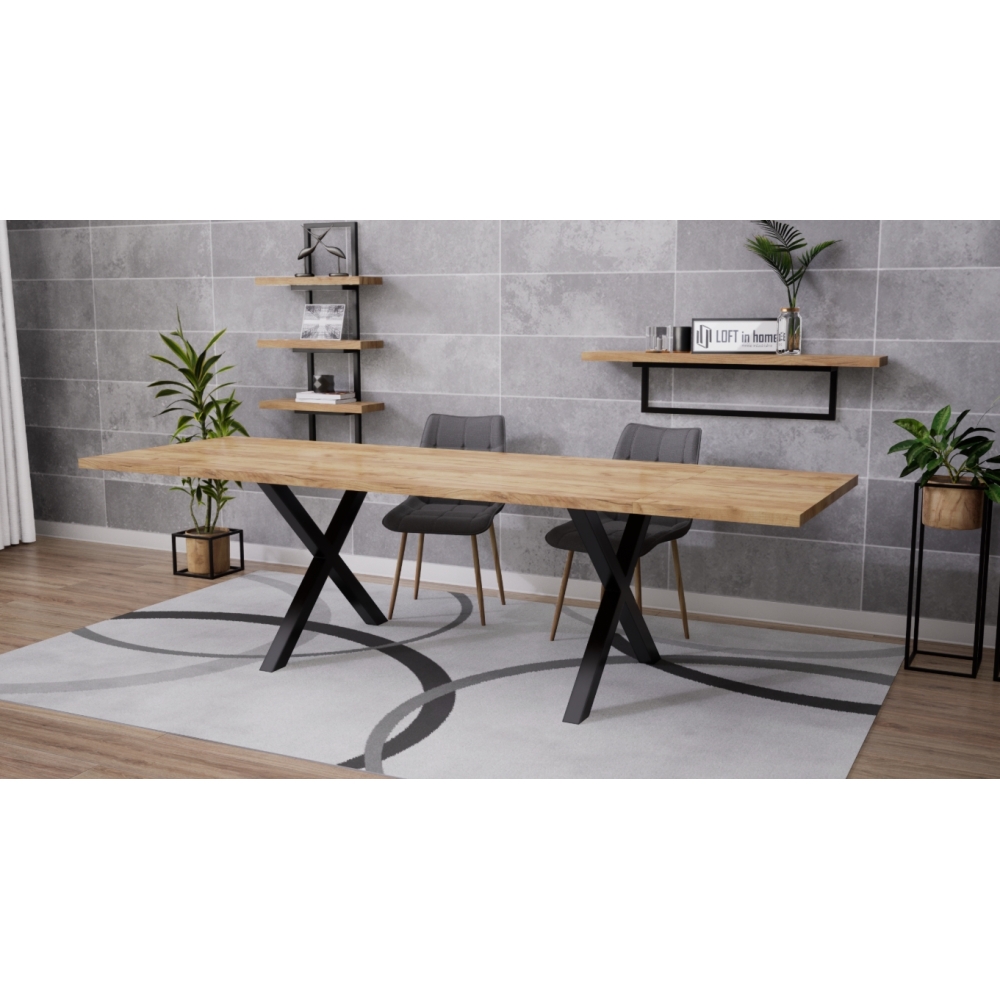 Stół loftowy ATLANTA blat laminowany - LOFT - obrazek 2