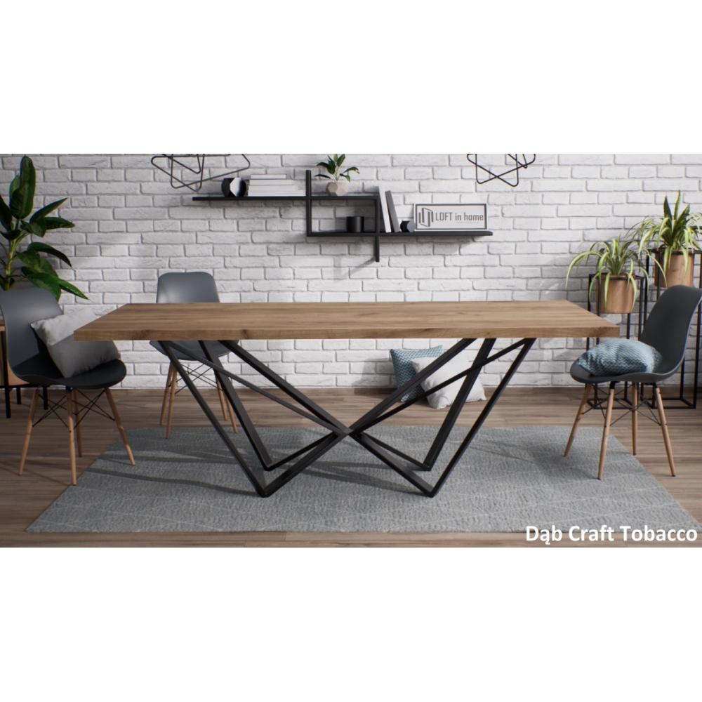 Stół industrialny BERLIN blat laminat - obrazek 4