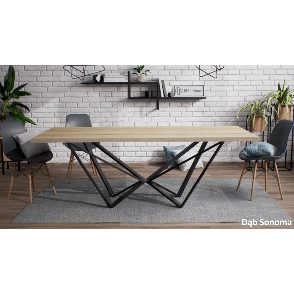 Stół industrialny BERLIN blat laminat - obrazek 5