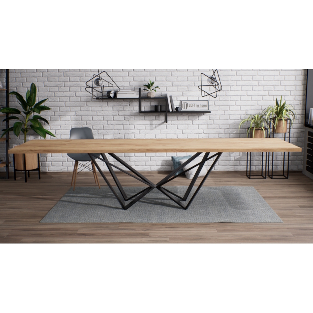 Stół industrialny BERLIN blat laminat - obrazek 2