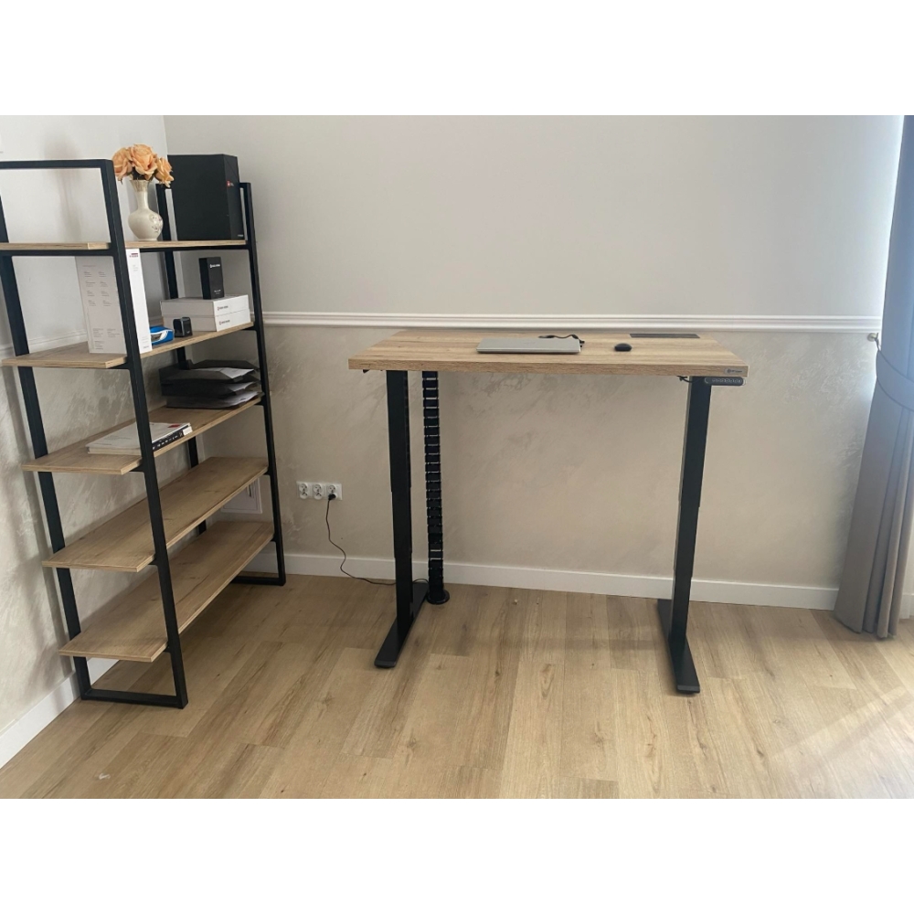 Biurko WERONA z regulacją wysokości i blatem z laminatu - LOFT - obrazek 6