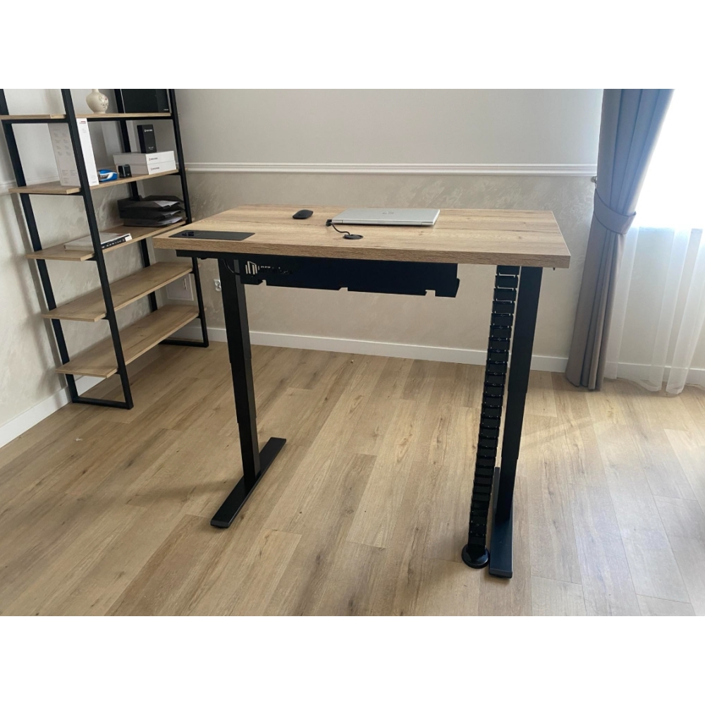 Biurko WERONA z regulacją wysokości i blatem z laminatu - LOFT - obrazek 8