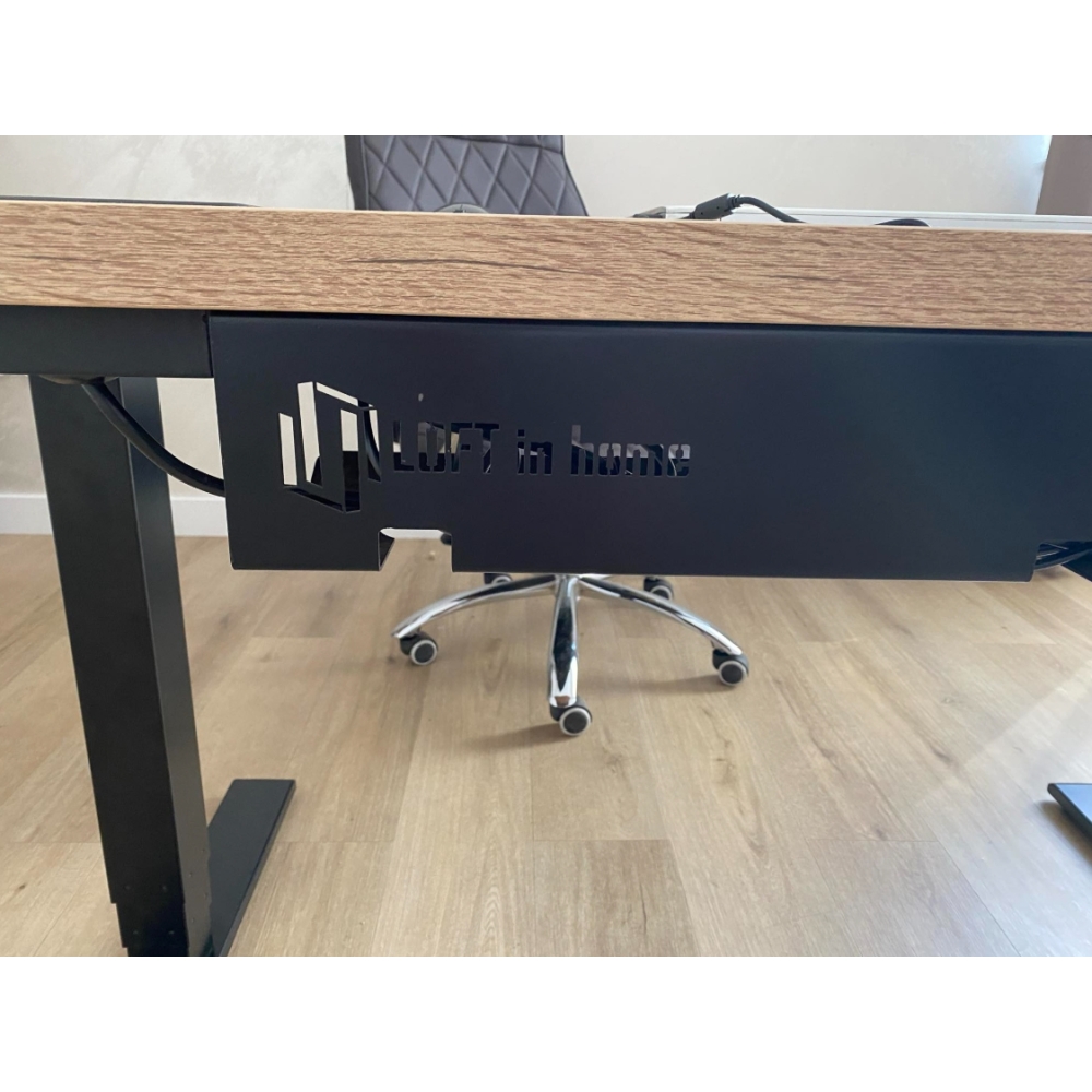 Biurko WERONA z regulacją wysokości i blatem z laminatu - LOFT - obrazek 9