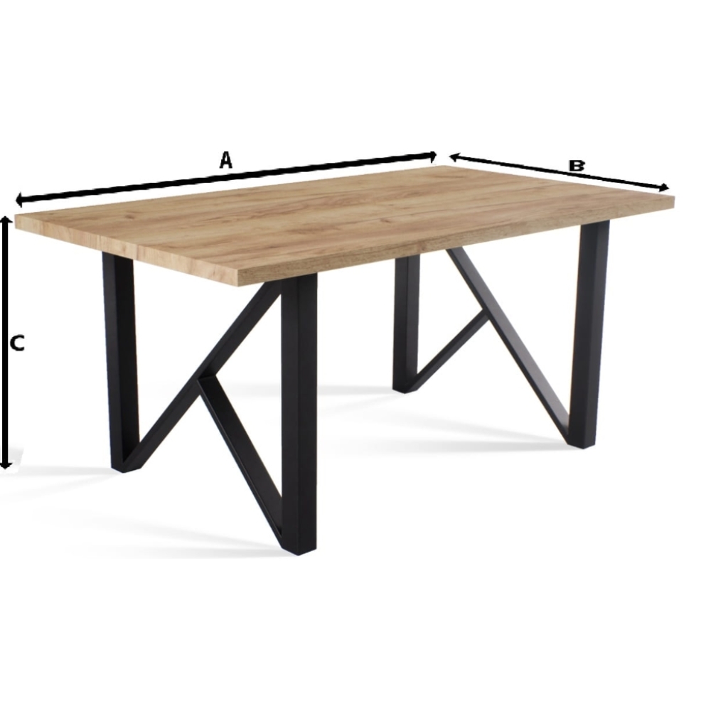 Stół industrialny LONDYN - Laminat LOFT - obrazek 8