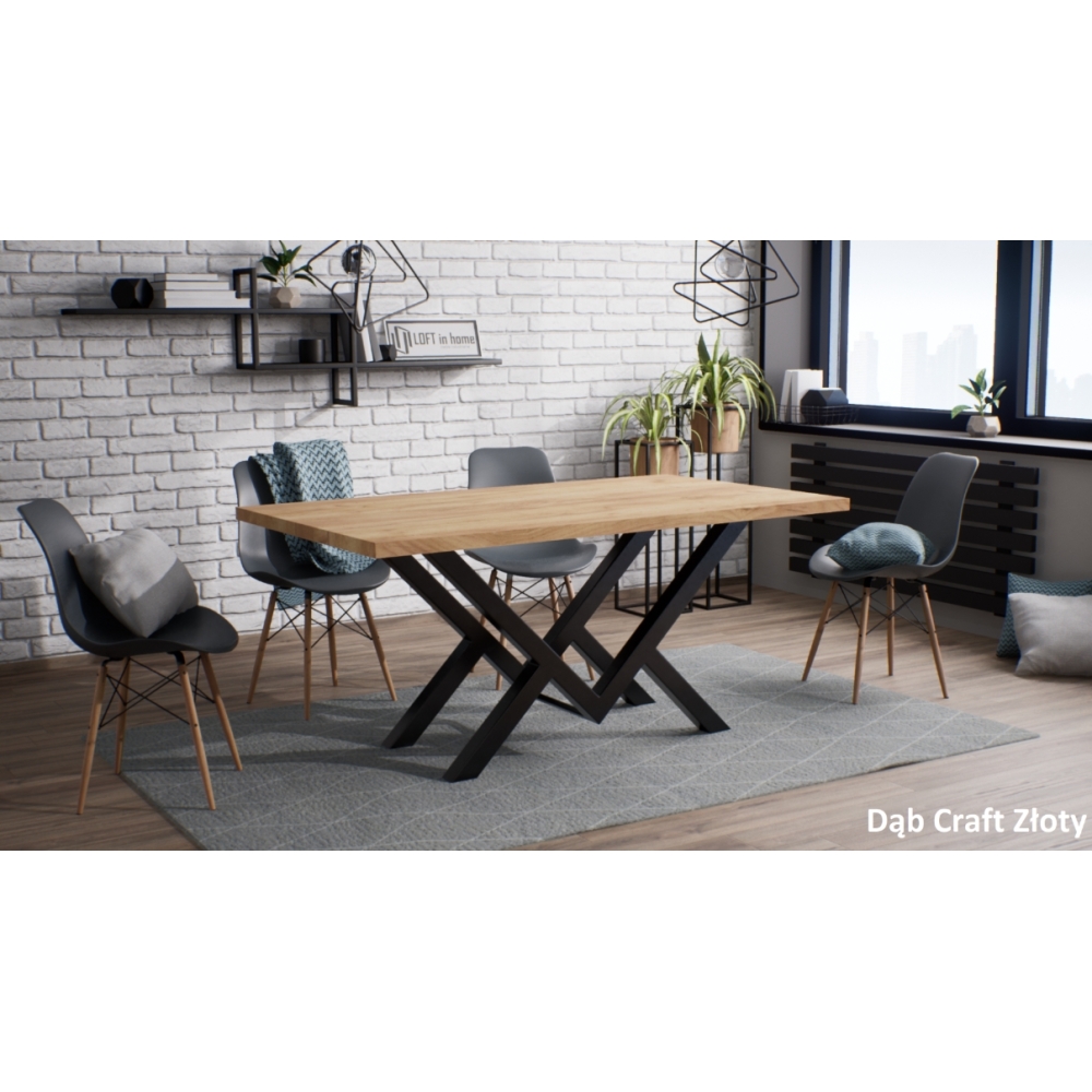 Stół OSAKA z blatem laminowanym LOFT - obrazek 4