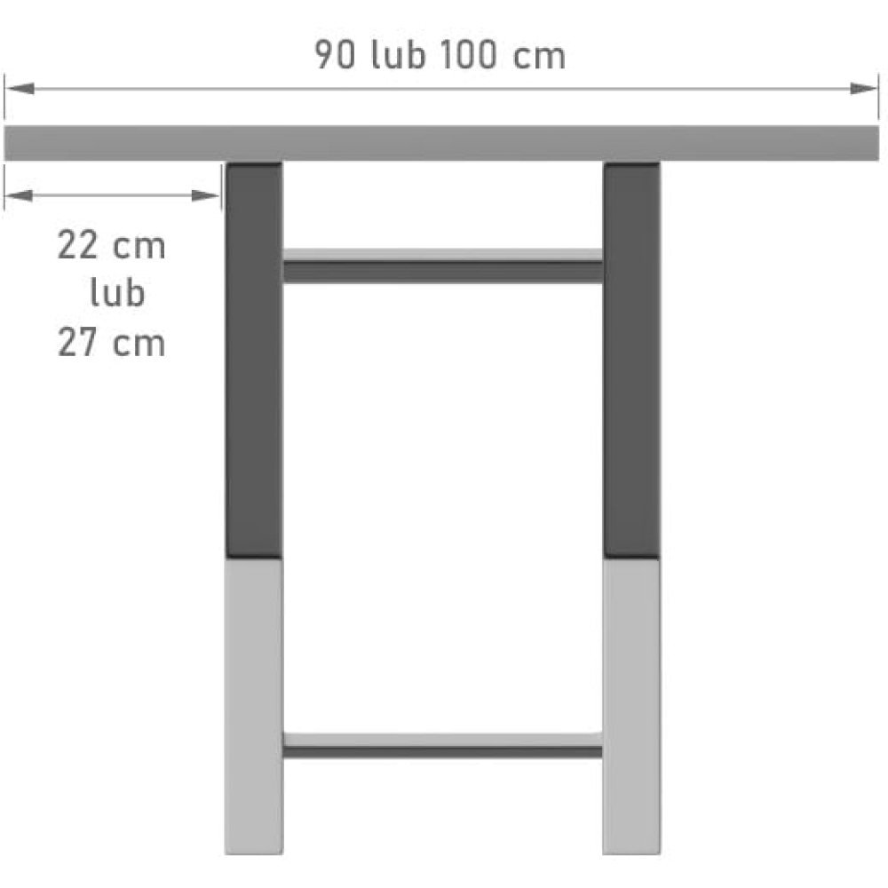 Stół OSAKA z blatem laminowanym LOFT - obrazek 12