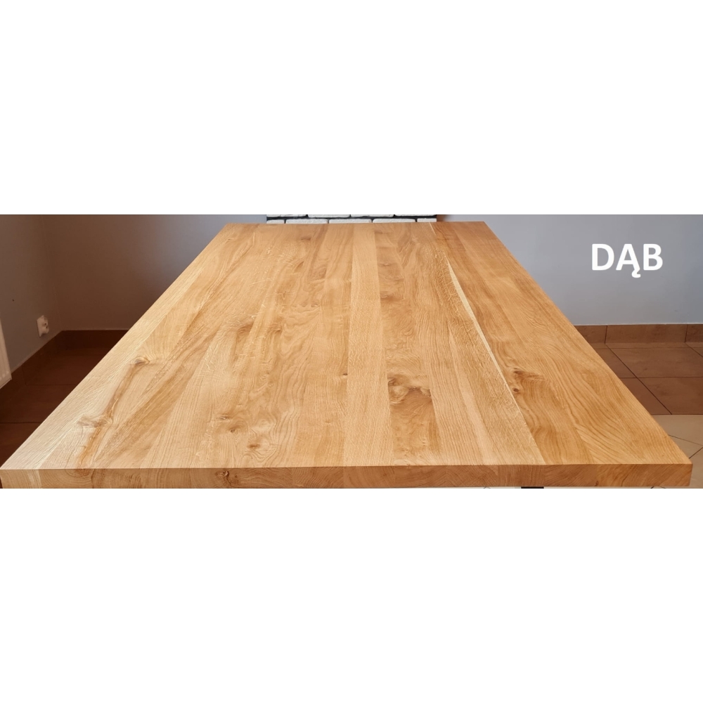 Stół dębowy OSAKA lite drewno - LOFT - obrazek 8