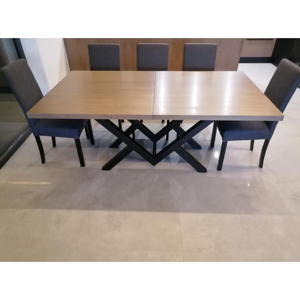 Stół dębowy OSAKA lite drewno - LOFT - obrazek 11