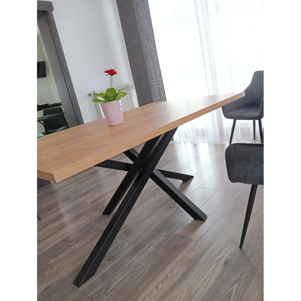 Stół loftowy SYDNEY blat laminowany - LOFT - obrazek 4