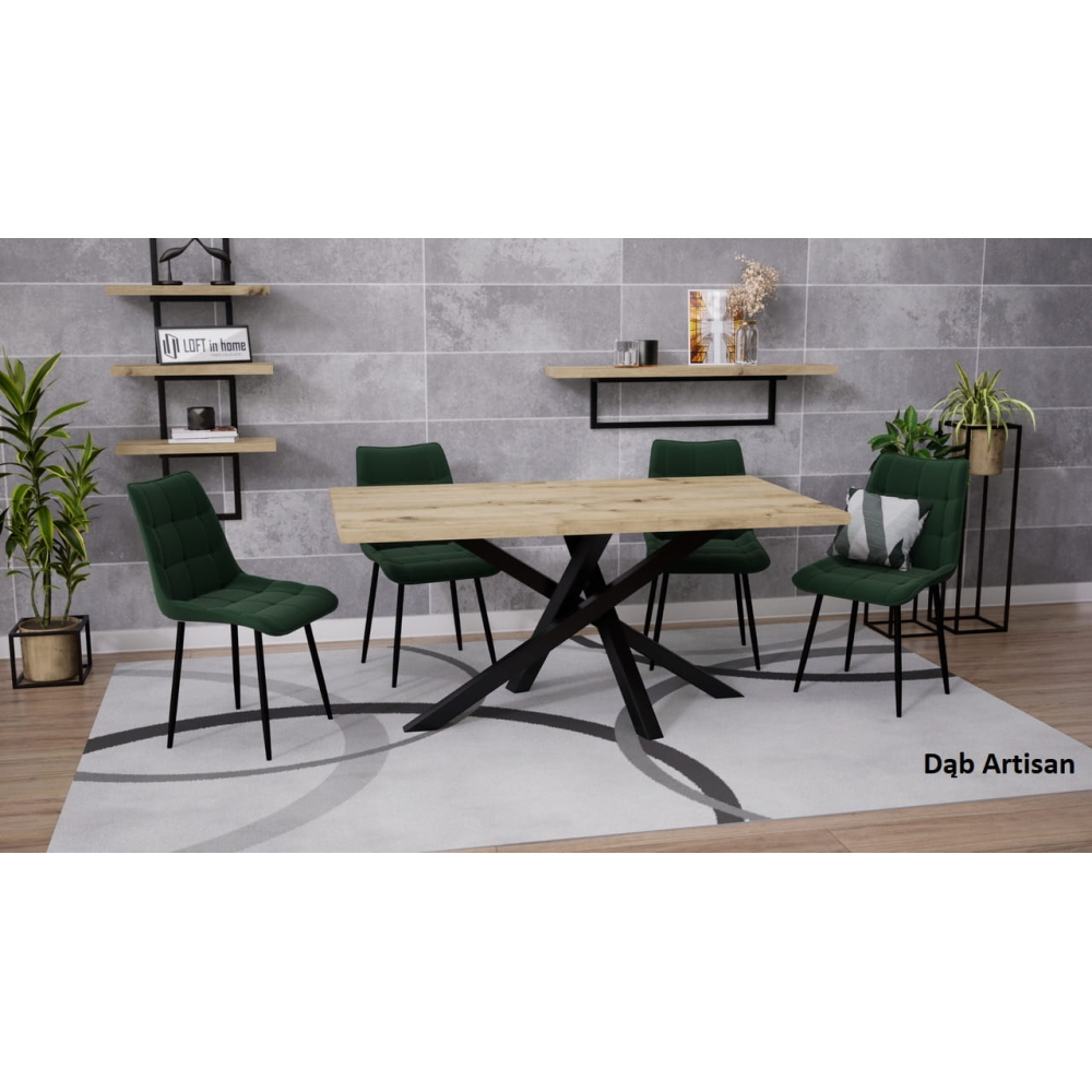 Stół loftowy SYDNEY blat laminowany - LOFT - obrazek 7