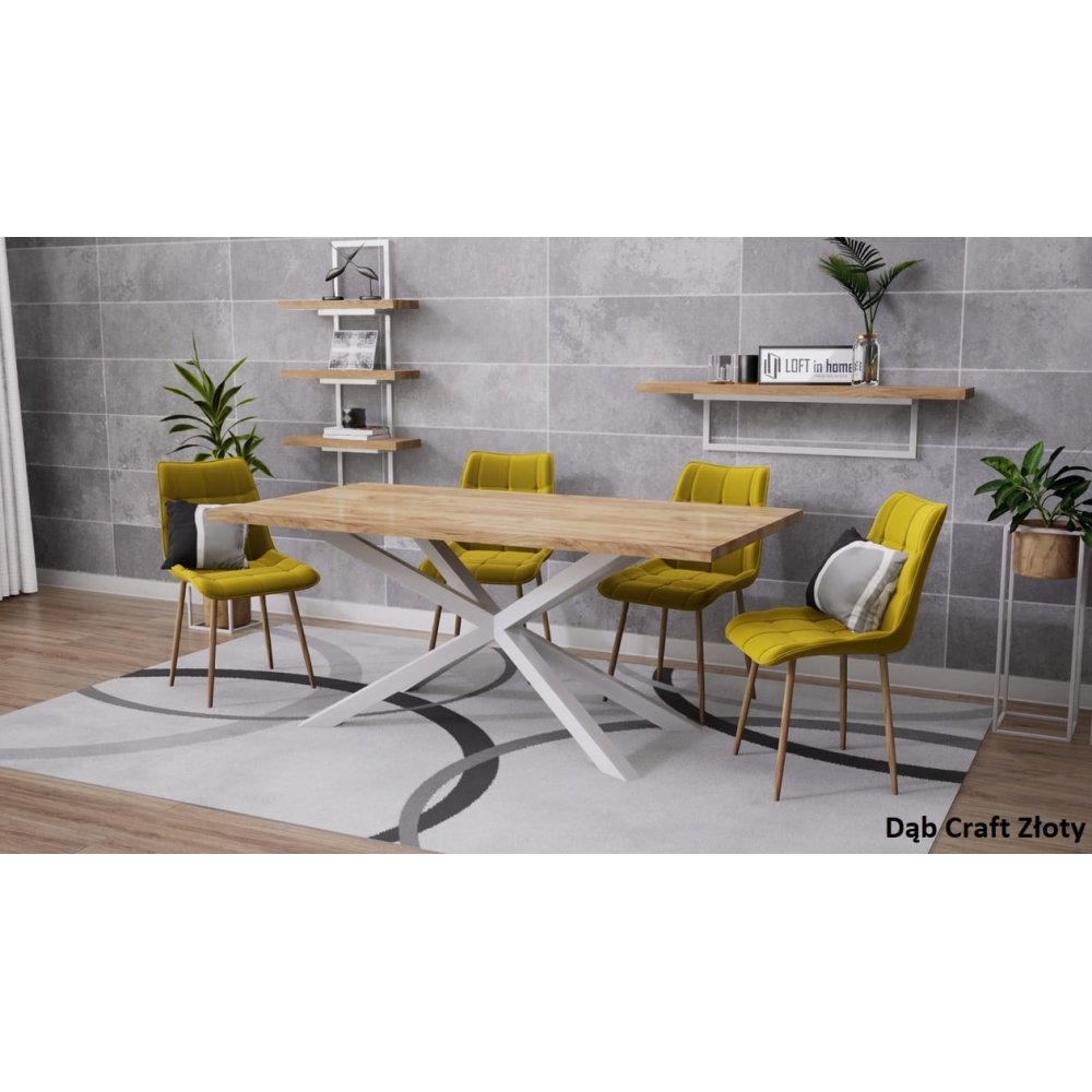 Stół loftowy TOKIO blat laminat LOFT - obrazek 6