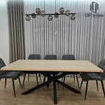 Stół rozkładany loftowy z blatem laminowanym Sydney – zdjęcie 3