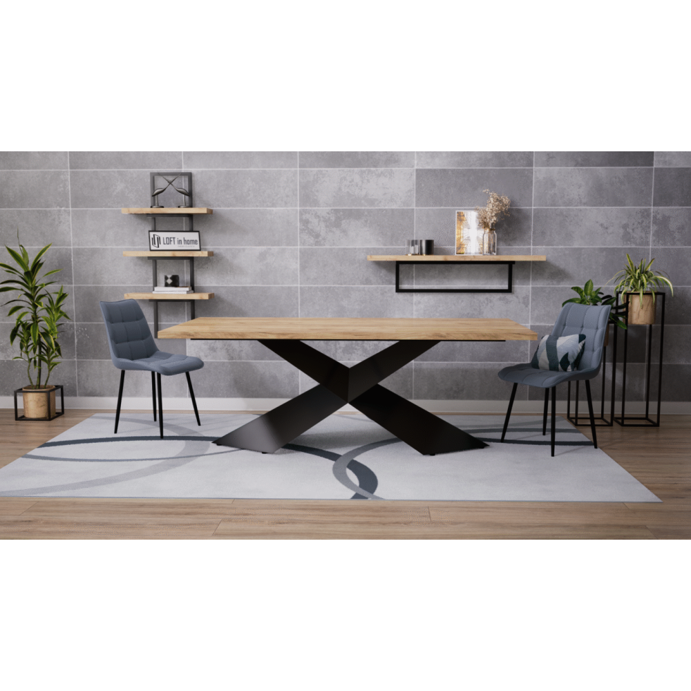 Stół rozkładany PRAGA z blatem laminowanym LOFT - obrazek 6