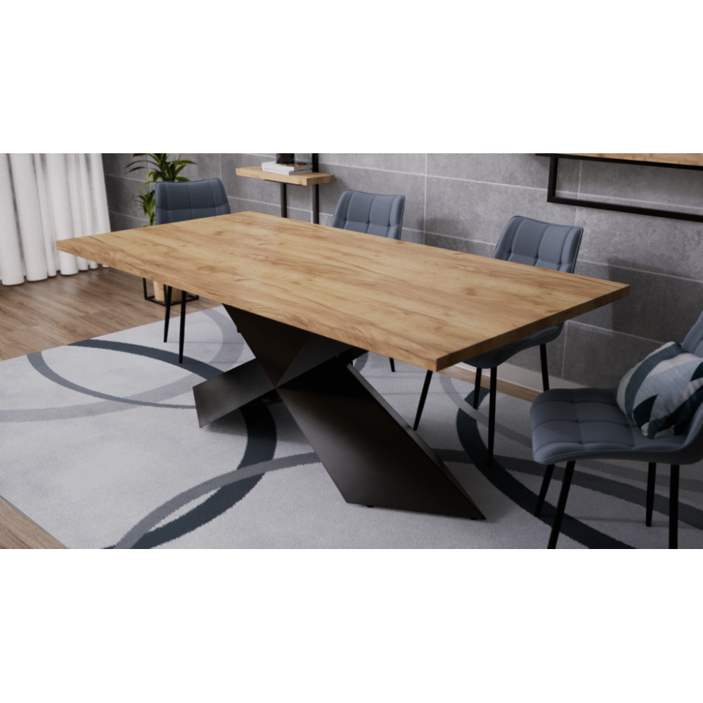 Stół rozkładany PRAGA z blatem laminowanym LOFT - obrazek 7