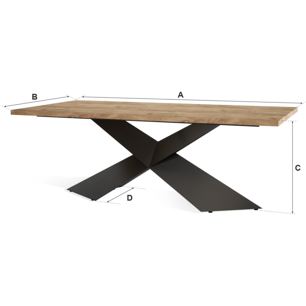 Stół rozkładany PRAGA z blatem laminowanym LOFT - obrazek 8